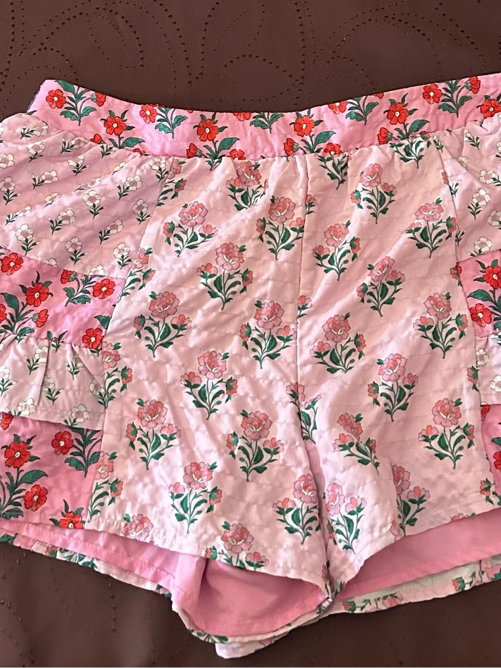 Matching Set ALTR’D STATE Pink Floral Quilted